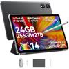 Blackview Tab 16 Pro Tablet 11 Pollici Android 14 24GB RAM+256GB ROM (2TB TF), 4G LTE + 5G WiFi Gemini AI, 1920 * 1200 120hz Display, T606 Octa-Core CPU, Widevine L1 Penna e Custodia Incluse