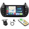 Ohradio Autoradio Android 15 7 per Fiat Fiorino 2008-2016 Wireless CarPlay | 4+64GB. Android Auto, BT, GPS, WiFi, FM/RDS, Retrocamera, MIC