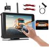 Hikity Telecamera Posteriore 7 Schermo IPS Touch IP68 | Loop, BSD, IR Visione Notturna, per Bus, Camion, Camper, 12V-24V