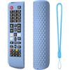 Generico Custodia per Samsung Smart TV, Custodie per telecomando in silicone, coperture protettive per telecomando antiscivolo, manica per telecomando antiurto (Blu luminoso)