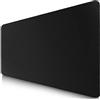 SIDORENKO Tappetino Mouse XXL Gaming 900x400 mm nero - Tappeto Scrivania | Mouse pad XXL impermeabile, base antiscivolo, bordi cuciti anti-sfilacciamento, tappetino per mouse e tastiera, PC e ufficio