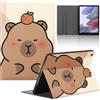 Yimctoie Tablet Cover per Samsung Galaxy Tab A7 Lite 8,7 2021 SM-T227/T225/T220, Carino Anime Capybara Modello Cover con Funzione Pelle PU Holder Flip con Ultra Sottile Antiurto Regolabile Protezione Case