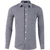 Generic Camicia da uomo, a maniche lunghe, a quadretti, colore blu, rosso, in cotone, con bottoni, classica, traspirante, a quadri
