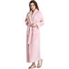 PUTUO Vestaglia Donna Invernale Lunga: Accappatoio Donna in Microfibra Caldo Elegante per Inverno