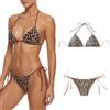 Novocloud Costumi Donna Mare, Sexy Due Pezzi Bikini Set Brasiliana Costume da Bagno con Imbottitura 2 Pezzi Triangolo Tanga Spiaggia Swimsuit