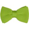 Allegra K Papillon da uomo pre-legato collo regolabile tinta unita lavorato a maglia papillon, Verde chiaro, Taglia unica