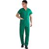 TCD Ricamo 0 Divisa Sanitaria Infermiere Casacca e Pantalone | Completo Medicale Unisex Uomo Donna | OSS Ospedale Estetista Veterinario Dentista | 100% Cotone
