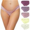 INNERSY Mutande Gravidanza Cotone Slip Premaman Vita Bassa Pacco da 5 | Mutandine per Gestante Sotto Pancia, Intimo Morbido per Donne Incinte, Forma di V, Cavallo 100% Cotone, Prenatal e Post Parto