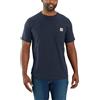 Carhartt T-Shirt Force Relaxed Fit A Maniche Corte A Maniche Corte con Logo A Blocchi, Peso Medio Force - Maglietta a Maniche Corte con Tasca e Peso Medio Uomo (Pacco da 1)