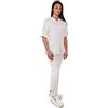 TCD possibilità Ricamo: OP153D Completo Zip Divisa da Donna, Casacca e Pantalone per Estetista, Infermiera, operatore Sanitario, farmaceutico, Uniforme Vari settori