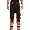 Sam Caan® Hi Vis - Pantaloni da lavoro da uomo Softshell ad alta visibilità, riflettenti, resistenti all'acqua, resistenti alla pioggia, antivento, sicurezza sul posto, abbigliamento da lavoro,