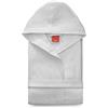 Gabel - Accappatoio in Puro Cotone Nido d'Ape con Cappuccio Tinta Unita Unisex - Golf - Bianco, XL