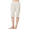 BEAUTELICATE Pantaloni Vittoriano Cotone Donne Mutande Sottoveste Bloomers Pizzo Vintage Gotico Culotte Lunga Avorio