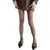 Mrotrida Collant a rete da donna con motivo floreale Y2k gotico pizzo fiore vedere attraverso collant calza