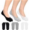 Piriuuo Tabi - 3 paia di calzini infradito da donna, taglio basso, punta divisa, in cotone, antiscivolo, alla caviglia, per sandali