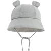 Nishine Cappello Sole Neonato Regolabile, Cappellino Secchiello con Orecchie Divertenti, Cappelli Estivi Spiaggia per Bambini, Berretto Pescatore Unisex