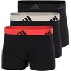 adidas Herren Boxershorts (3er Pack) Bequeme Unterhosen aus Baumwolle (Gr. S - 3XL) Pantaloncini Uomo