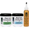Generico Doo Gro Mega Long Extreme Reconstructor 16oz con Mega Thick Intense Repair 16oz e olio stimolante per la crescita 4.5 fl. oz
