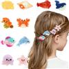 Bumlofa 10 mini fermagli per capelli con motivi di animali marini per ragazze, graziosi granchi, polpo, cavalluccio marino, stella marina, balena, conchiglia, delfino, fermagli per capelli alla moda per