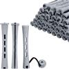 flintronic 60 pezzi Bigodini Permanente, 0.59 pollici Bigodini per Capelli, con Elastico in Gomma Antiscivolo in Plastica, per Capelli Naturali Lunghi e Corti