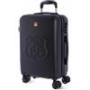 Route 66 - Trolley Bagaglio a Mano 55x40x20 — Valigia Cabina Rigida | con Ruote 360°, Serratura a Combinazione, Leggera e Resistente per Viaggi e Ogni Compagnia Aerea