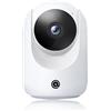 DadVu Soul & Technology Telecamera wifi dual band 2.4 e 5.0 Ghz da interno DV-C26 per allarmi Dadvu, 4MP motorizzata, rilevazione movimento, invio di notifiche push, visione notturna