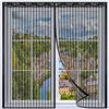 YSJYYHP Zanzariera Magnetica per Finestre Premium,140x140cm Zanzariera Magnetica Finestra,Autoadesiva Traspirante,Totalmente Magnetica, Chiusura Automatica
