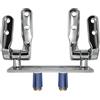 HYDRO HOME Kit Cerniere per copriwc in legno You e Me Hatria - fisse con piastra ad espansione dall'alto cromo lucido - Cerniere per copriwater alta qualità - Fissaggi Sedile Wc You & Me Hatria in legno
