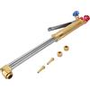 Srliya Cannelli per Saldatura e Taglio Cannello a Gas Ossigeno Acetilene 53×9×8 Cannello da Taglio a Ossigeno Acetilene in Acciaio Inox Impugnatura a Pressione Tubo a Gas 50 Cm