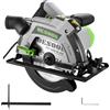 DESOON Sega Circolare da 1600 W con Guida Laser, Include Guida Parallela e 2 Lame da Seghetto (185 mm, 24T e 40T), 5500 Giri/min, Profondità di Taglio 65 mm (90°) e 43 mm (45°), per Taglio Legno