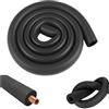 Seutmrou Tubo isolante, 1,8 m, colore nero, diametro 6 mm, isolamento acustico, riduce le perdite di calore, per isolamento tubo, riscaldamento sanitario, tubo di rame