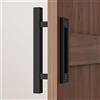 WOLFBIRD Maniglia per porta scorrevole da 30 cm, maniglia per porta a soffietto, maniglia doppia faccia, maniglia nera, maniglia per porta scorrevole, maniglie per cucina, maniglia per porta