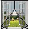 WHXQSH Zanzariere Magnetica per Finestre,95x130cm Tenda Zanzariere Magnetiche per Porte Finestre,Magneti Rete Anti Zanzare Insetti Traspirante,Facile da Installare Zanzariere Adesive per Finestre
