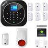DadVu Soul & Technology Dadvu Allarme casa senza fili, Gsm, Wireless, WIFI 2.4Ghz, Combinatore Telefonico DV-2ATN1, Controllo da App, Compatibile Google Home ed Alexa
