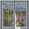 YSJYYHP Zanzariera Magnetica per Finestre Premium,140x140cm Zanzariera Magnetica Finestra,Autoadesiva Traspirante,Totalmente Magnetica, Chiusura Automatica
