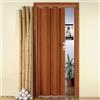 Decor Space Decorspace Porta a soffietto Luciana da Interno 88,5 x h 214 cm in PVC Made in Italy Ciliegio Tinta Unita