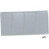 Steinberg14 Griglia di Ventilazione Rettangolare 400x200 mm - Griglie di Aerazione in Metallo Grigio - Serranda di Scarico dell'aria con Zanzariera - Copri Bocchetta Interna a Parete e a Soffitto