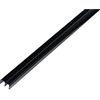 Alberts 485139 Profilo di guida superiore, plastica, nero, 1000 x 18 x 10 mm