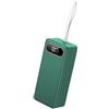 Fangxuee 18650 Battery Power Bank Case QC3.0 15W PD Quick Charge 21x18650 Battery Storage Box 15W Wireless Charge Shell Verde