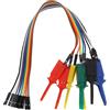 Create idea 10PCS Analizzatore Logico Test Gancio Clip Grabber Ponticelli Cavi E Pin Di Interfaccia SOIC IC Test Gancio Clip Ponticello Per Test Di Precisione Di Circuiti/Test Di Alimentazione