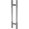 HDEYRSX 1x Maniglia per Porta Doccia in Acciaio Inossidabile,Pomello per Porta in Vetro,Maniglioni Doppia Barra laterale per Hotel Home Club Office Store Barn,con Viti (Hole Centre 400mm)