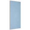 MuchoWow© Pannello Decorativo Parete Pannelli Fonoassorbenti Acustici 100x200 cm Insonorizzanti Decorazioni Casa Isolamento Acustico Fonoassorbente Quadri Fonoisolanti Blu - Bianco - Motivo