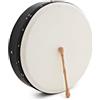 gear4music Bodhran Accordabile da 16 con Custodia e Battente | Pelle di capra tradizionale, telaio solido in salice, accordatura interna per suonare in gruppo, borsa e battitore inclusi