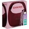 Deborah Milano Beauty Kit Obag Moonbag Borgogna | Idea Regalo Make up, contiene Mascara City Lift Burgundy, Matita 2in1 Gel Burgundy Glitter, Struccante Bifasico Dermolab 50ml