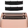 BaBylissPRO BaByliss Pro Barberology FXRF2RG ROSEFX - Testina di ricambio per rasoio a doppia lamina, con 2 taglierine