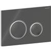 Geberit Placca di Comando Sigma 50 Round Lava Vetro Lucido Con Anello Desing Cromo Lucido Per Cassetta Geberit - 115.884.JK.1
