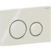 Geberit Placca di Comando Sigma 50 Round Grigio Sabbia Vetro Lucido Con Anello Desing Cromo Lucido Per Cassetta Geberit - 115.884.JL.1