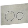 Geberit Placca di Comando Sigma 50 Round Effetto Cemento Con Anello Desing Cromo Lucido Per Cassetta Geberit - 115.884.JV.1