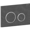Geberit Placca di Comando Sigma 50 Round Ardesia Mustang Con Anello Desing Cromo Lucido Per Cassetta Geberit - 115.884.JM.1