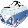BRISA VW Collection - Volkswagen Hippie Bus T1 Camper Van Borsone per Palestra Vintage con Manici e Tracolla, Sacca da Viaggio con Scomparti Impermeabile per Scarpe, Borsa Sportiva, Duffel Bag